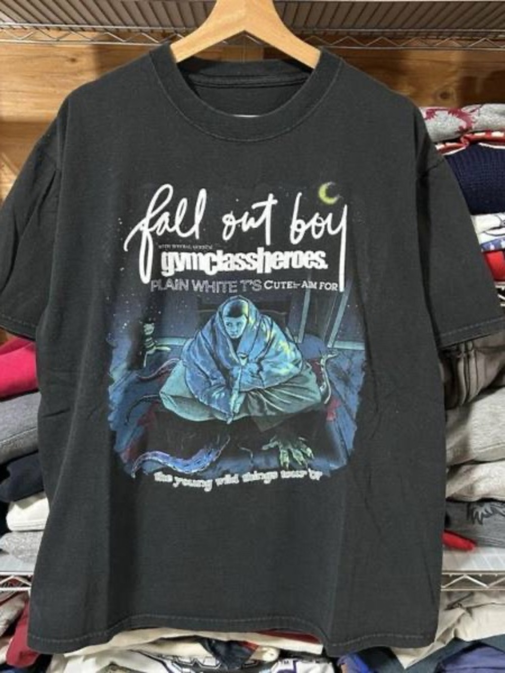 Fall Out Boy Black Graphic Band T-Shirt